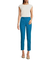 Calvin Klein Textured Crew Neck Cap Sleeve Blouse