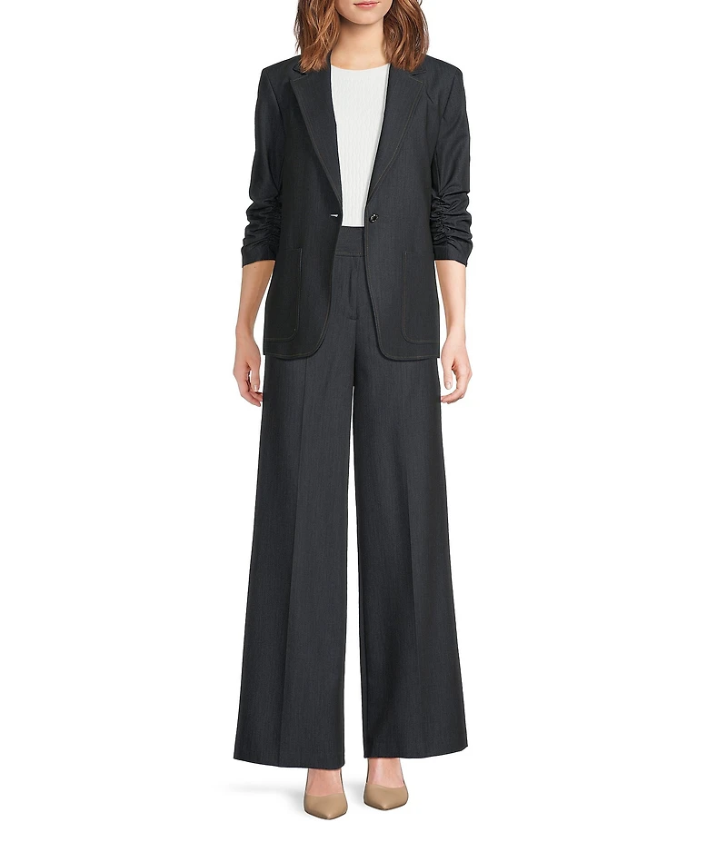 Calvin Klein Textured Knit Crew Neck Short Sleeve Top