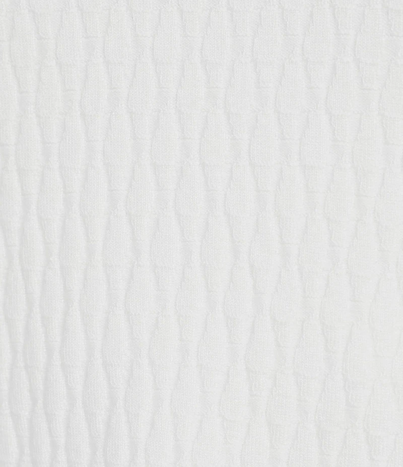 Calvin Klein Textured Knit Crew Neck Short Sleeve Top