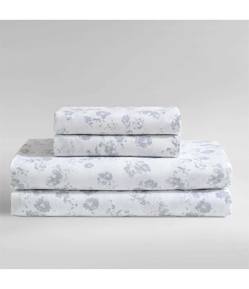 Calvin Klein Tossed Micro Floral Cotton Sateen Sheet Set
