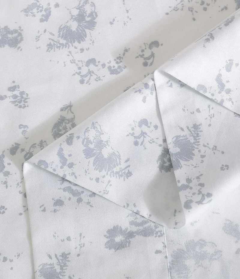 Calvin Klein Tossed Micro Floral Cotton Sateen Sheet Set