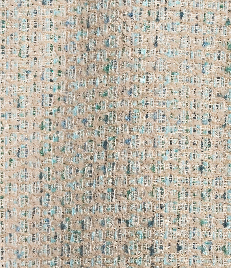 Calvin Klein Tweed Crew Neck Long Sleeve Open Front Jacket