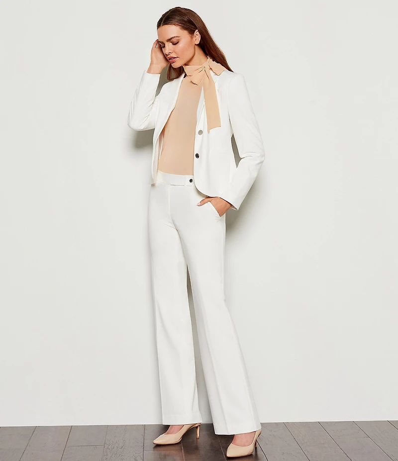 Calvin Klein Luxe Stretch 2 Button Notch Lapel Long Sleeve Blazer