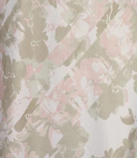 Calvin Klein V-Neck Flutter Sleeve Floral Midi Dress