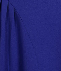 Calvin Klein V-Neck Sleeveless Scuba Crepe Midi Dress
