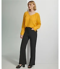 Calvin Klein V Neckline Long Sleeve Blouse
