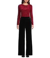 Calvin Klein Velvet Wide Leg Pants