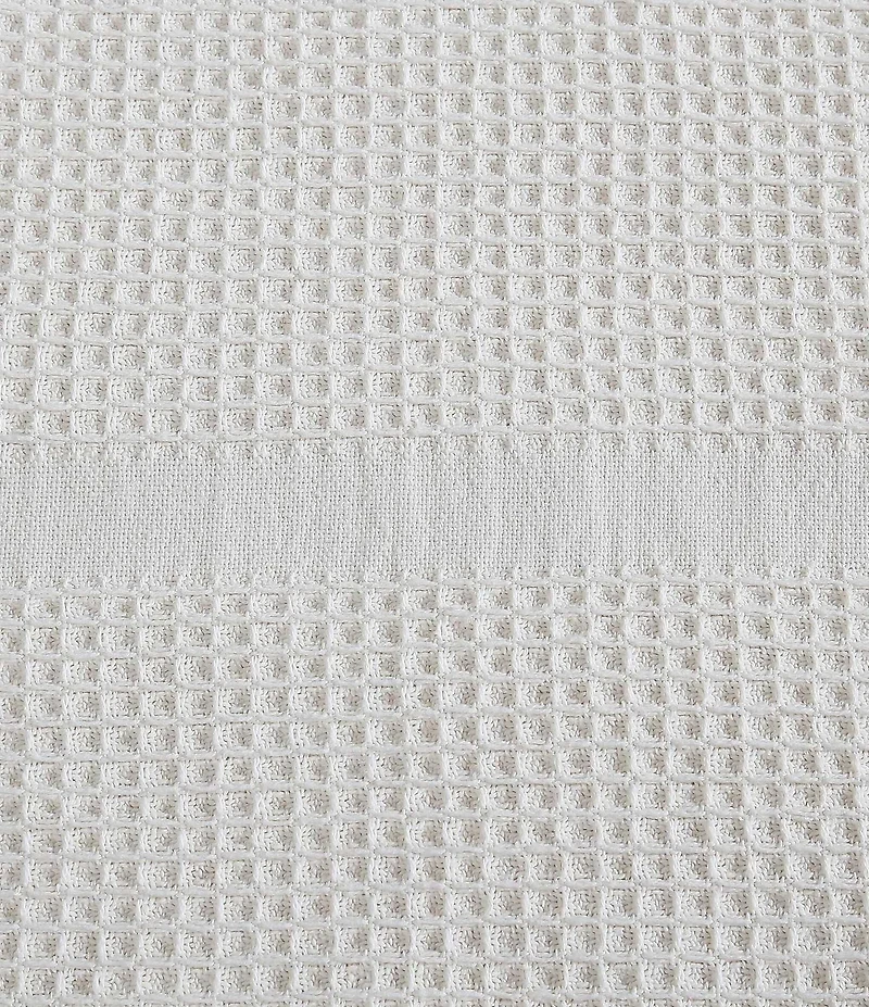 Calvin Klein Waffle Stripe Cotton Bed Blanket