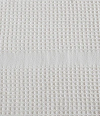 Calvin Klein Waffle Stripe Cotton Bed Blanket