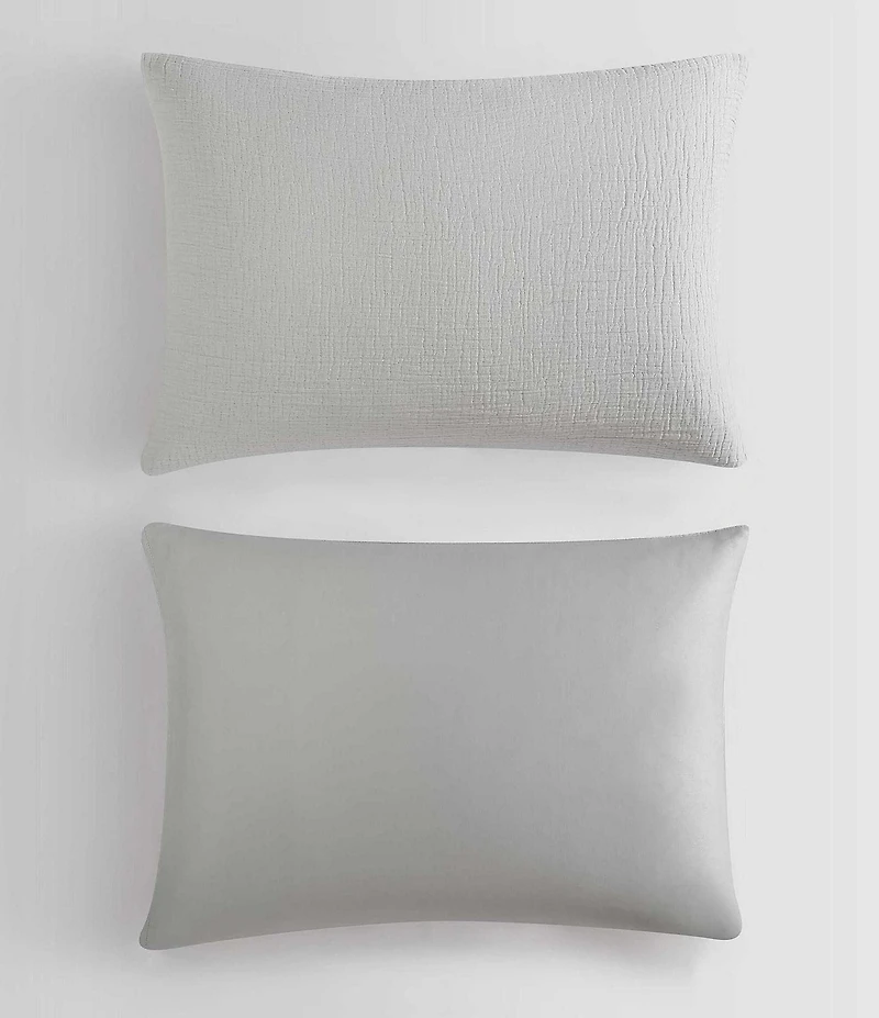 Calvin Klein Washed Texture Cotton Jacquard Duvet Cover Mini Set