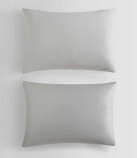 Calvin Klein Washed Texture Cotton Jacquard Duvet Cover Mini Set
