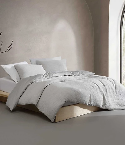 Calvin Klein Washed Textured Cotton Jacquard Mini Comforter Set