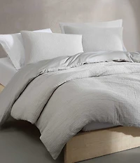 Calvin Klein Washed Textured Cotton Jacquard Mini Comforter Set