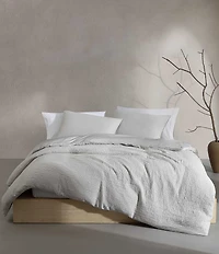 Calvin Klein Washed Textured Cotton Jacquard Mini Comforter Set
