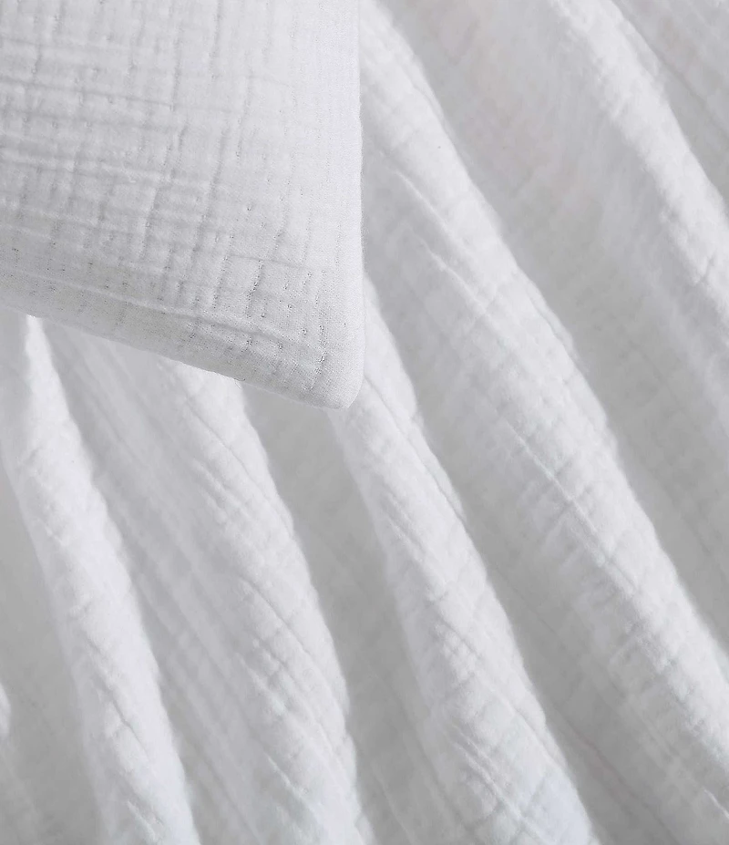 Calvin Klein Washed Textured Cotton Jacquard Mini Comforter Set