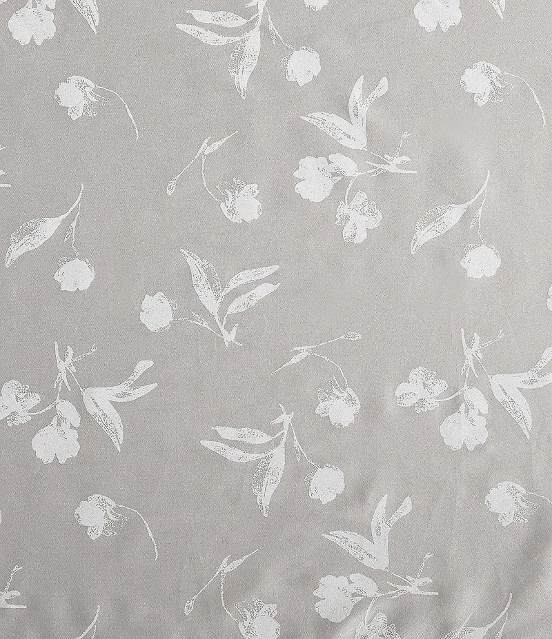 Calvin Klein White Flowers 300-Thread Count Sateen Sheet Set
