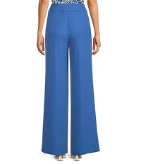 Calvin Klein Whitney Crepe De Chine Wide Leg Pants