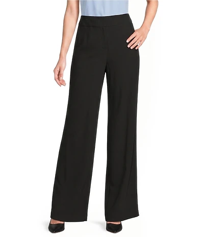 Calvin Klein Whitney Crepe De Chine Wide Leg Pants
