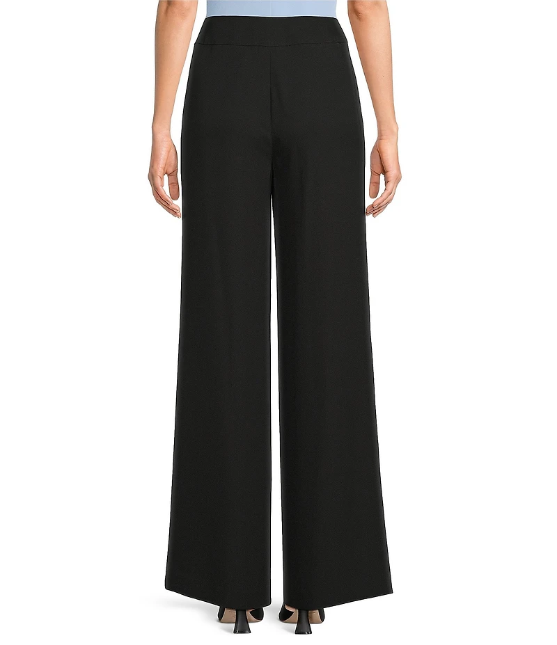 Calvin Klein Whitney Crepe De Chine Wide Leg Pants