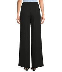 Calvin Klein Whitney Crepe De Chine Wide Leg Pants