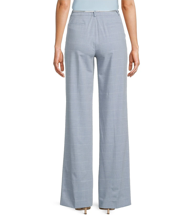 Calvin Klein Windowpane Belted Pants