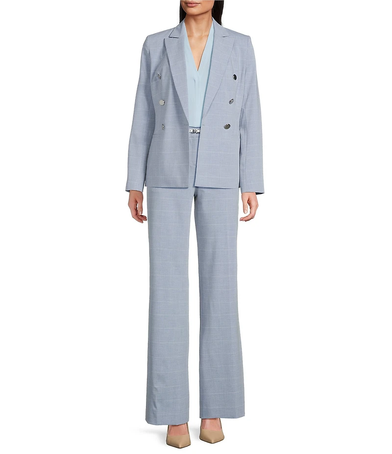 Calvin Klein Windowpane Belted Pants
