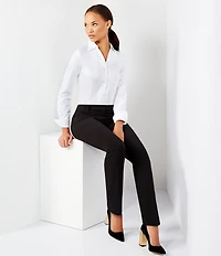 Calvin Klein Wrinkle-Free Pinpoint Oxford Blouse