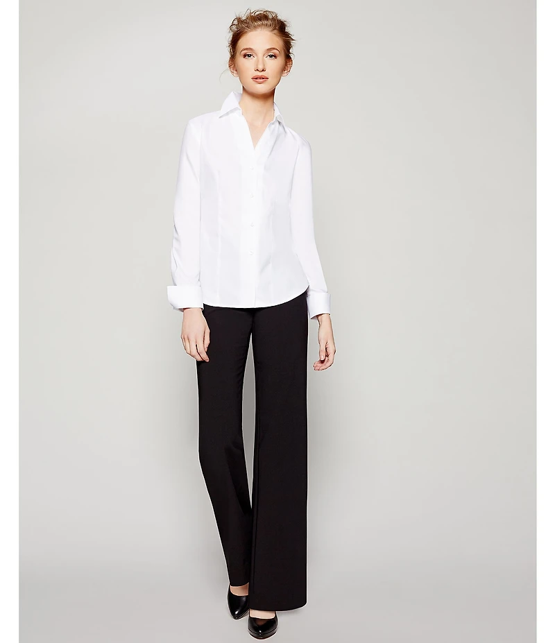 Calvin Klein Wrinkle-Free Pinpoint Oxford Blouse