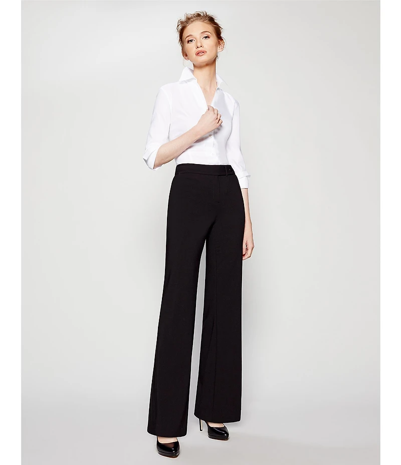 Calvin Klein Wrinkle-Free Pinpoint Oxford Blouse
