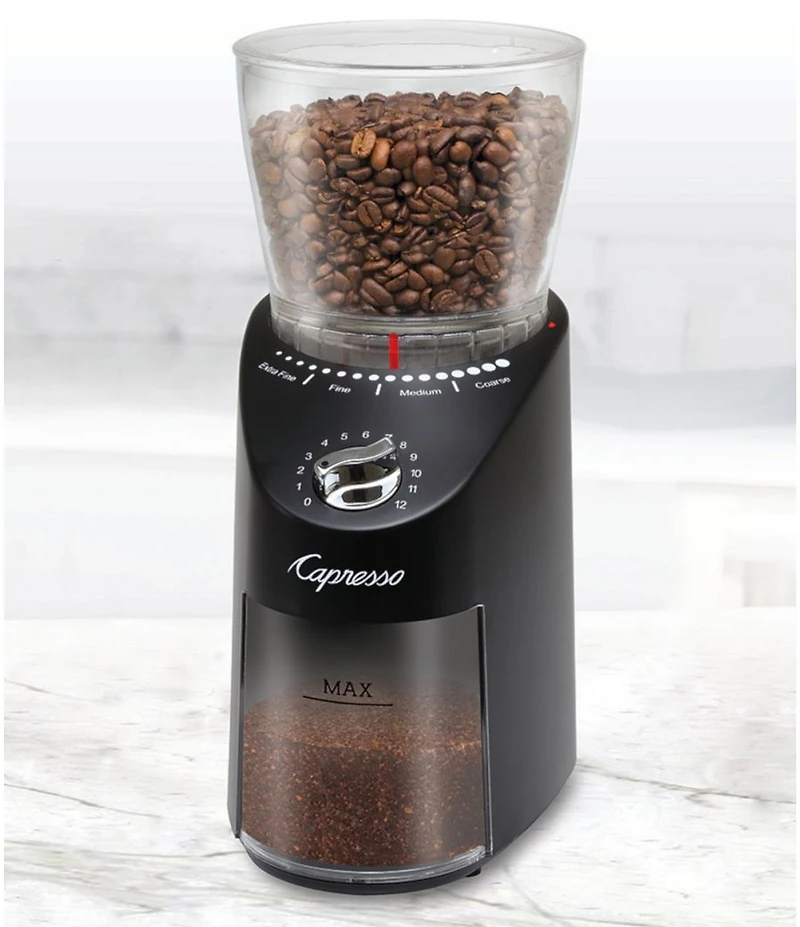 Capresso Infinity Plus Black Conical Burr Grinder