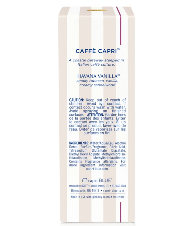 Capri Blue Artisan Caffe Capri Collection Havana Vanilla Room Spray, 3.5 oz.
