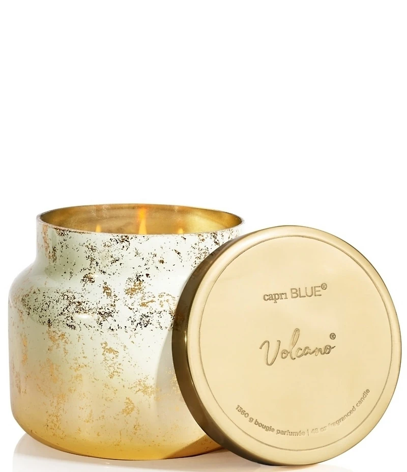 Capri Blue Volcano Glimmer 3-Wick Winter White Jar Candle, 48 oz.