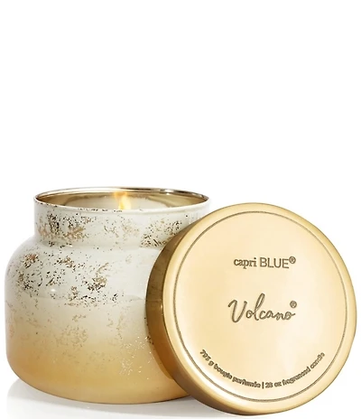 Capri Blue Volcano Glimmer Winter White Glass Candle, 28 oz.