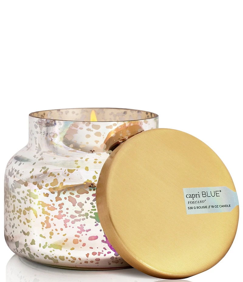 Capri Blue Volcano Mercury Iridescent Signature Jar Candle, 19 oz.