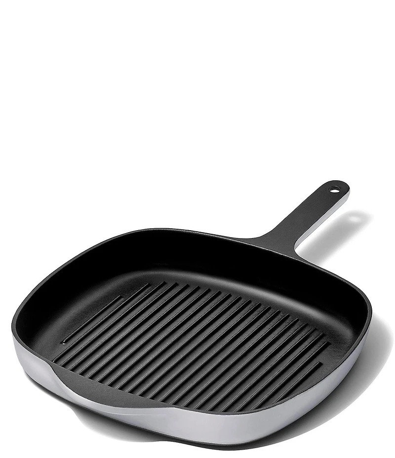 Caraway 10.5#double; Enameled Cast Iron Grill Pan