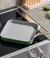 Caraway Ceramic-Coated 11#double; Square Grill Pan