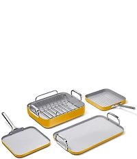 Caraway Ceramic-Coated 6-Piece Squareware Set
