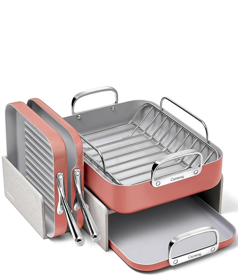 Caraway Ceramic-Coated 6-Piece Squareware Set