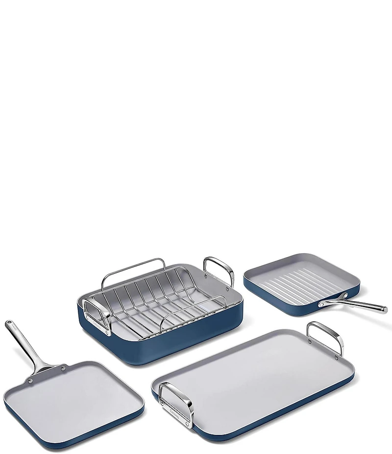 Caraway Ceramic-Coated 6-Piece Squareware Set