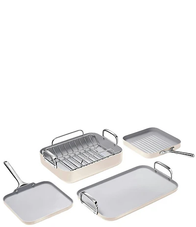 Caraway Ceramic-Coated 6-Piece Squareware Set