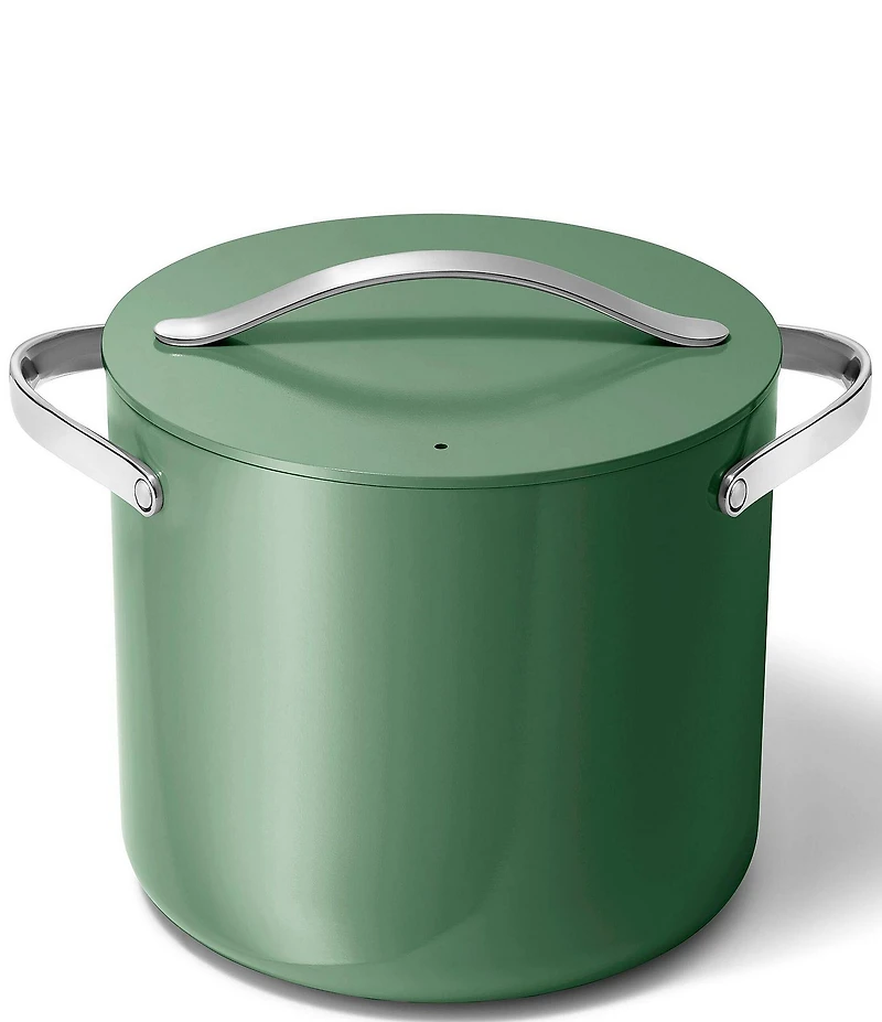 Caraway Ceramic-Coated Stockpot, 12 Qt.