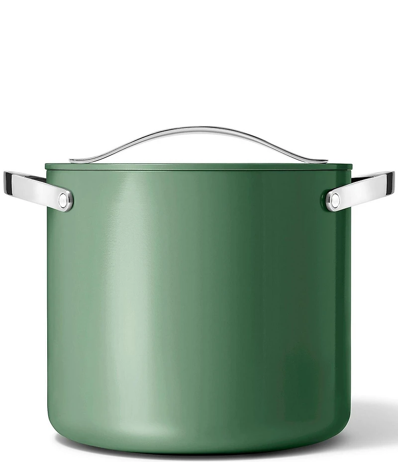 Caraway Ceramic-Coated Stockpot, 12 Qt.
