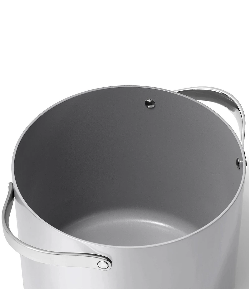 Caraway Ceramic-Coated Stockpot, 12 Qt.