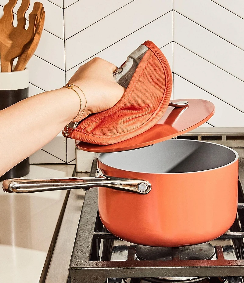 Caraway Ceramic-Coated 3 qt Sauce Pan