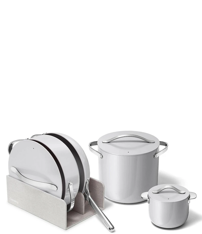 Caraway Ceramic-Coated 8pc Cookware Set