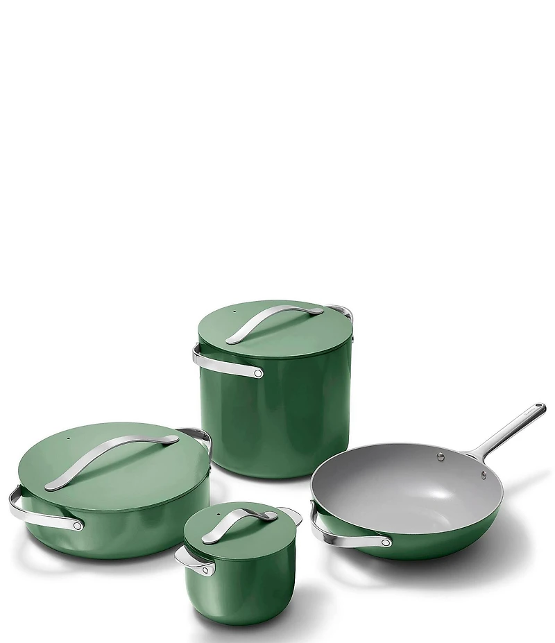 Caraway Ceramic-Coated 8pc Cookware Set