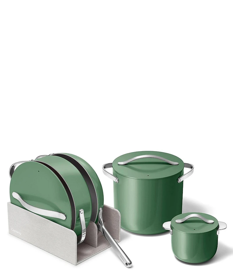 Caraway Ceramic-Coated 8pc Cookware Set