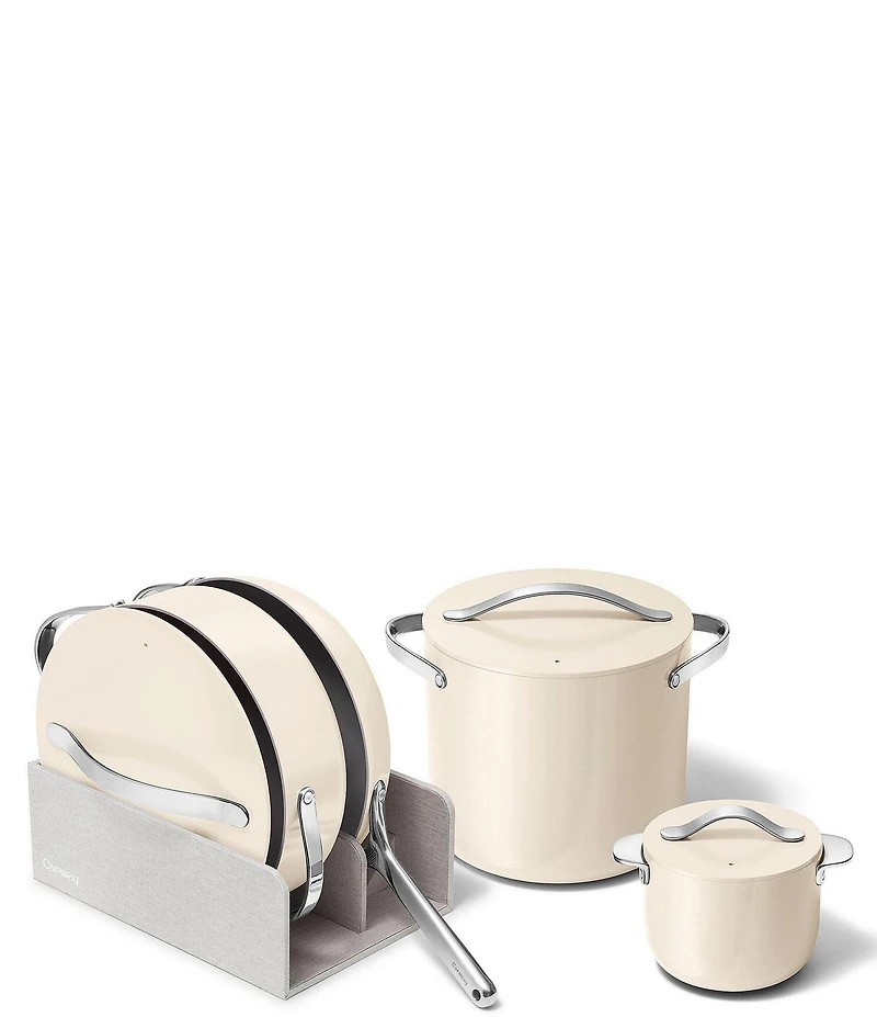 Caraway Ceramic-Coated 8pc Cookware Set