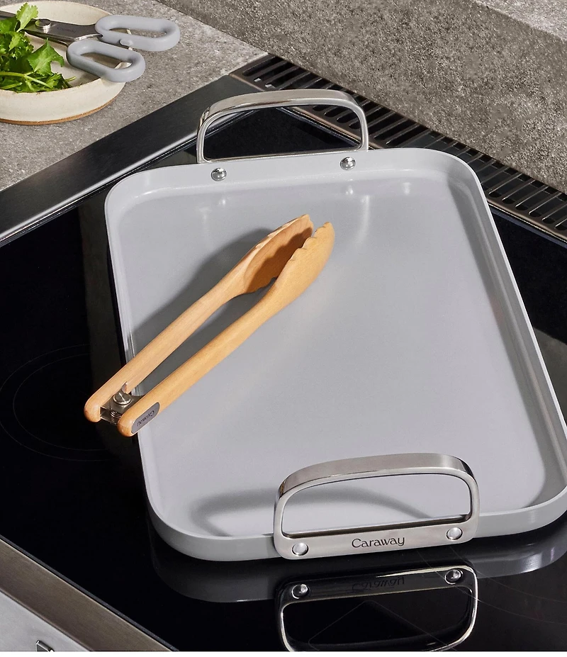 Caraway Ceramic-Coated Double Burner Griddle