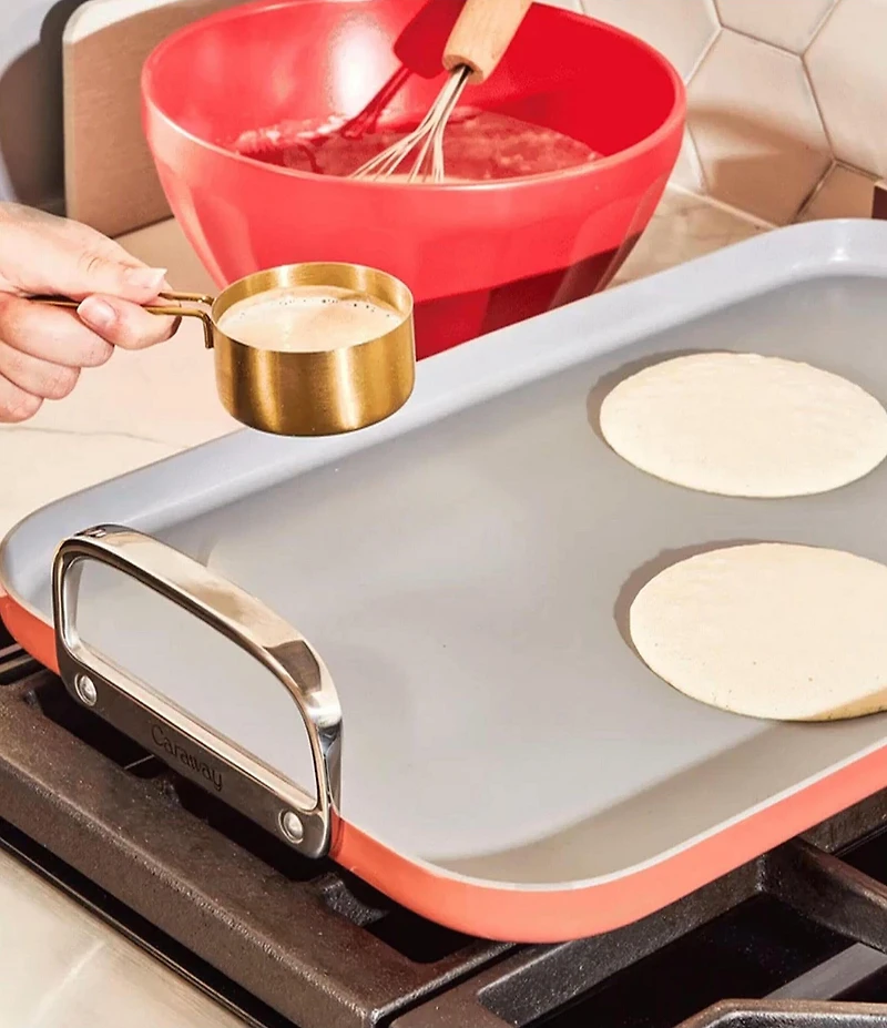 Caraway Ceramic-Coated Double Burner Griddle